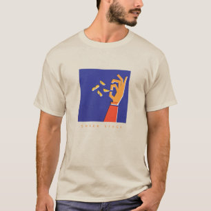 T-shirt Logo de la chemise Snack Stack (version main et je