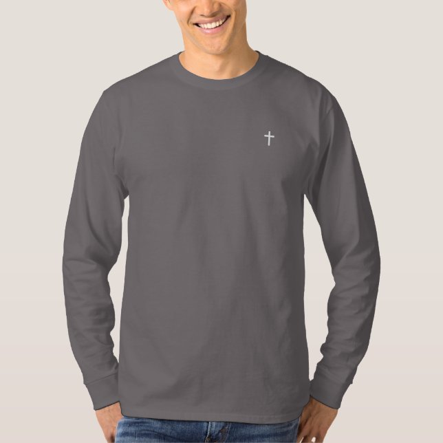 T-shirt Logo de la Croix-chrétienne avec Long Sleeve Henle (Devant)