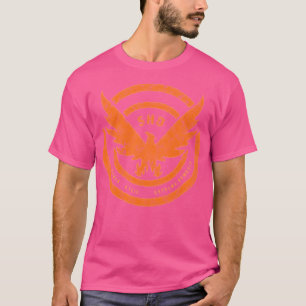 T-shirt Logo De La Division Distressé Orange