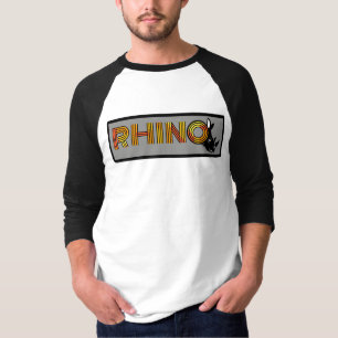 T-shirt Logo de la lettre rhinocéros - O avec Silhouette d