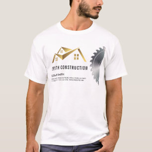 T-shirt Logo de la maison   Bois et scie