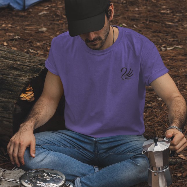 T-shirt Logo de la poitrine gauche du cygne noir (Créateur téléchargé)