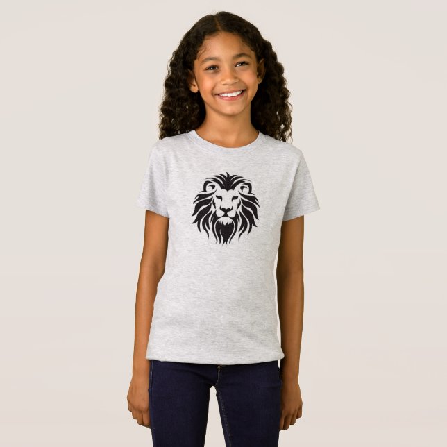 T-Shirt logo de la tête de lion (Devant entier)