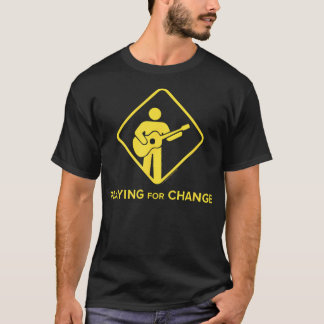 T-shirt Logo de l'affichage de la rue Change