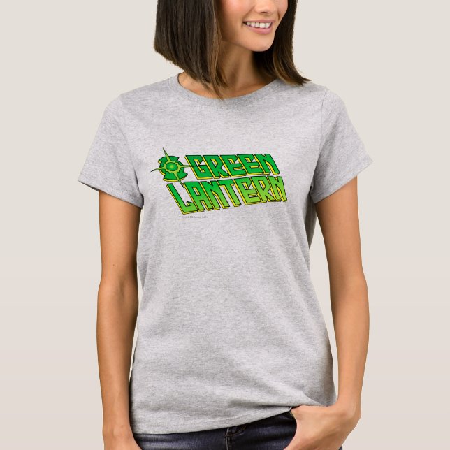 T-shirt Logo de lanterne verte - incliné (Devant)