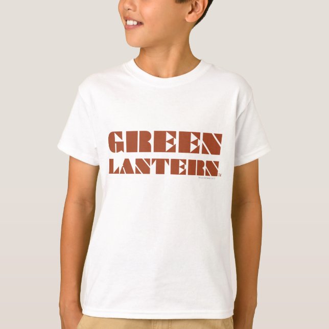 T-shirt Logo de lanterne verte - Tan (Devant)