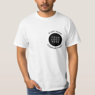 T-shirt Logo de l'entreprise personnalisée à deux faces No
