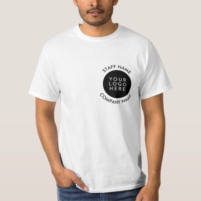 T-shirt Logo de l'entreprise personnalisée à deux faces No (Devant)