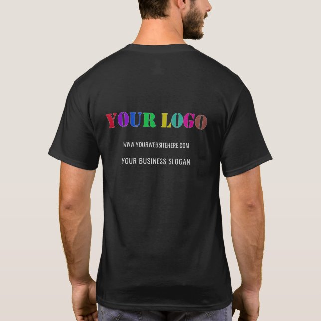 T-shirt Logo de l'entreprise personnalisée et Modèle de t- (Dos)