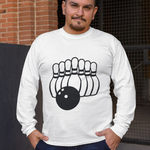 T-shirt Logo de l'équipe de bowling à dix broches