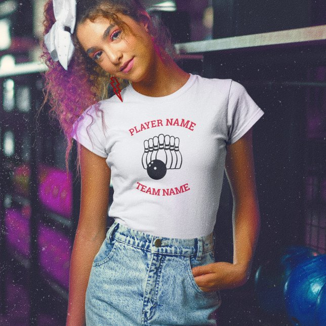 T-shirt Logo de l'équipe de Bowling | Chemise d'équipe per (Créateur téléchargé)