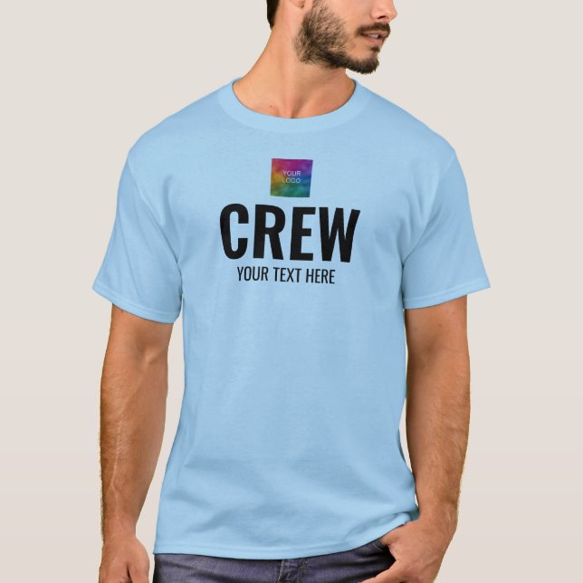 T-shirt Logo de l'équipe personnalisée - Arrière - Mens bl (Devant)