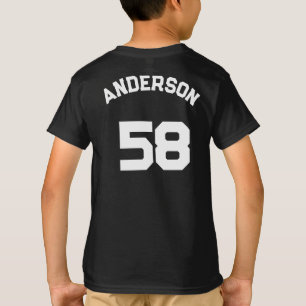 T-shirt Logo de l'équipe sportive personnalisée avec nom e