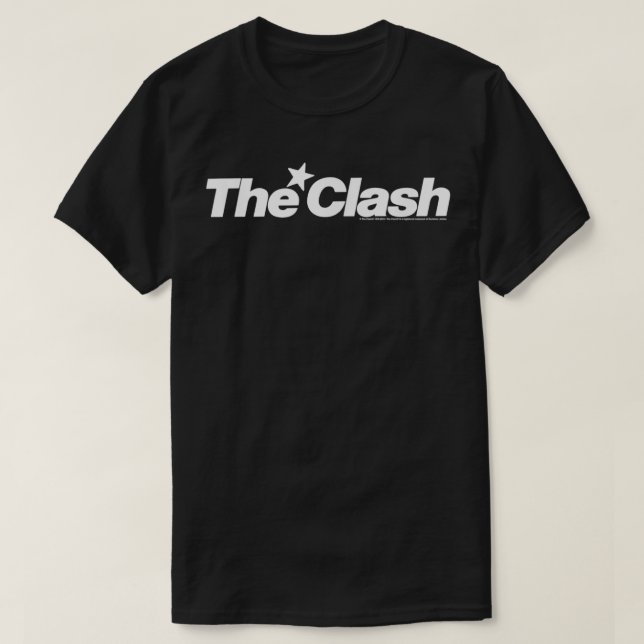 T-shirt Logo de l'étoile blanche Clash u2013 Rouge  (Design devant)