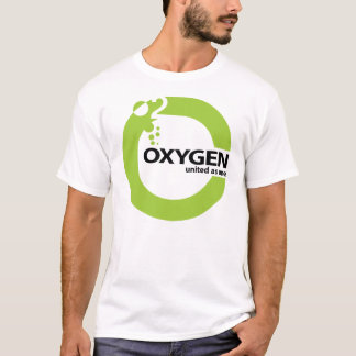 T-shirt Logo de l'oxygène sur le blanc