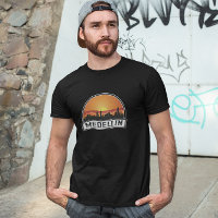Logo de Medellin Colombia Sunset Skyline City