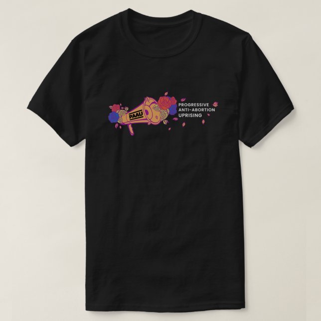 T-shirt Logo de mégaphone (avec les mots avant et sans dos (Design devant)