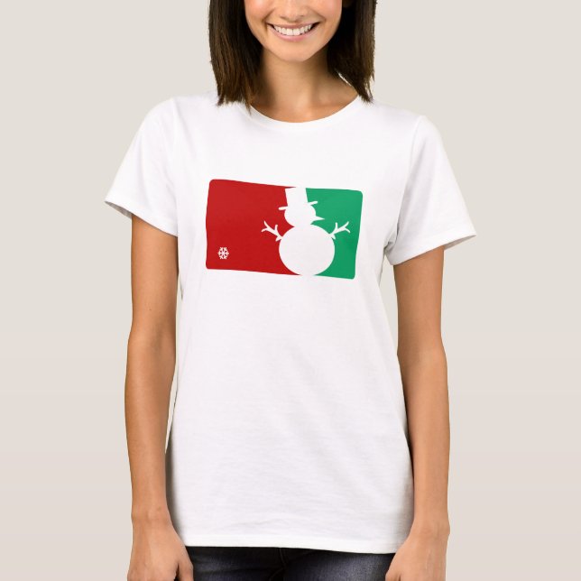 T-shirt Logo de Noël MVP Sports Style Winning Snowman (Devant)