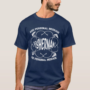 T-shirt Logo de pêche personnalisable accrocheur