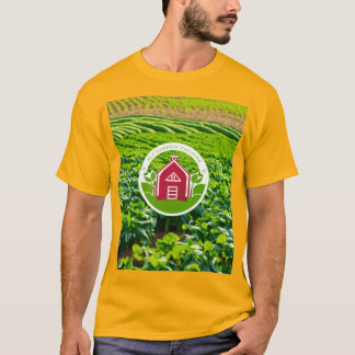 T-shirt Logo de pièces de monnaie d'agriculture numérique 
