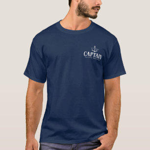 T-shirt Logo de poche personnalisé Nom du bateau nautique