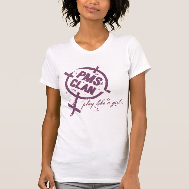 T-shirt Logo de pourpre de chemise de PMS (Devant)