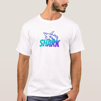 T-shirt Logo de requin à dégradé féroce | Océan audacieux