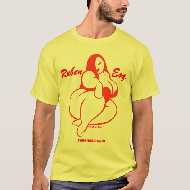 T-shirt Logo de Ruben Esq (rouge) (Devant)