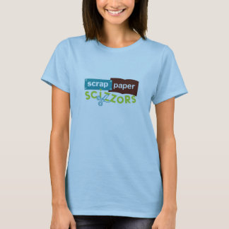 T-shirt Logo de Scizzors de papier de chute