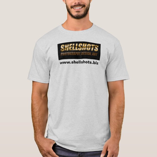 T-shirt logo de shellshots, www.shellshots.biz (Devant)