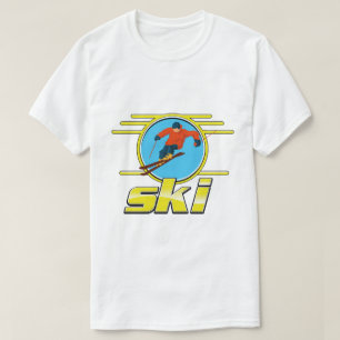 T-shirt Logo de ski des années 90