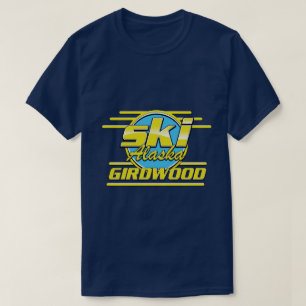 T-shirt Logo de ski Girdwood Alaska 80s