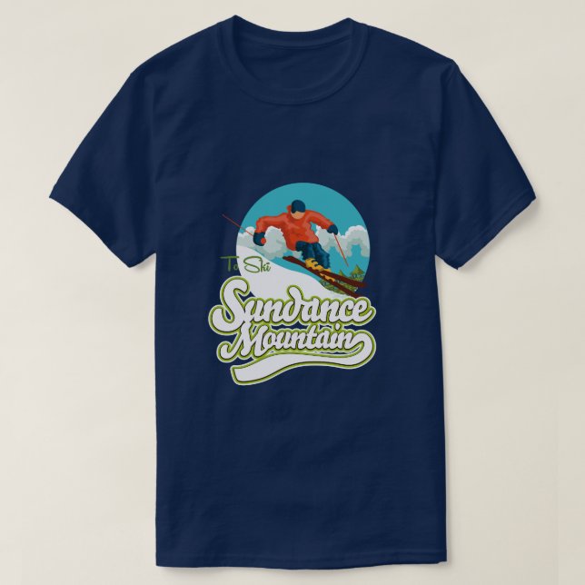 T-shirt Logo de ski Sundance Mountains (Design devant)