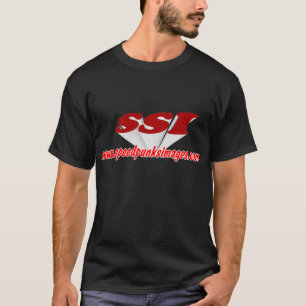 T-shirt LOGO de SSI Chemise-noir - customisé