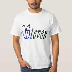 T-shirt Logo de Steven Name,