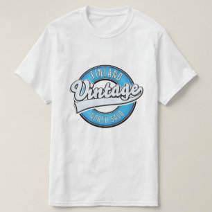 T-shirt logo de style vintage de savo du nord finlande