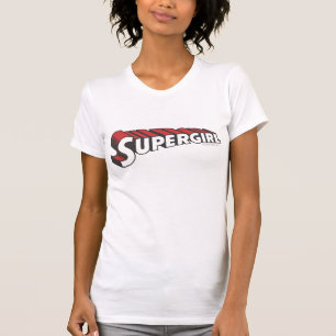 T-shirt Logo de Supergirl Red and White
