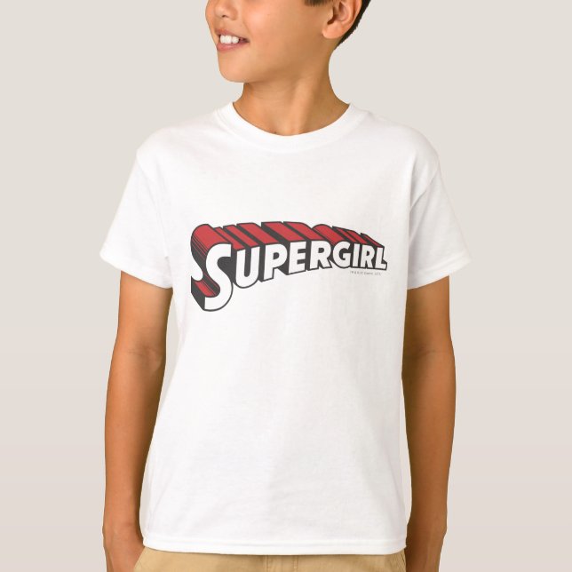 T-shirt Logo de Supergirl Red and White (Devant)