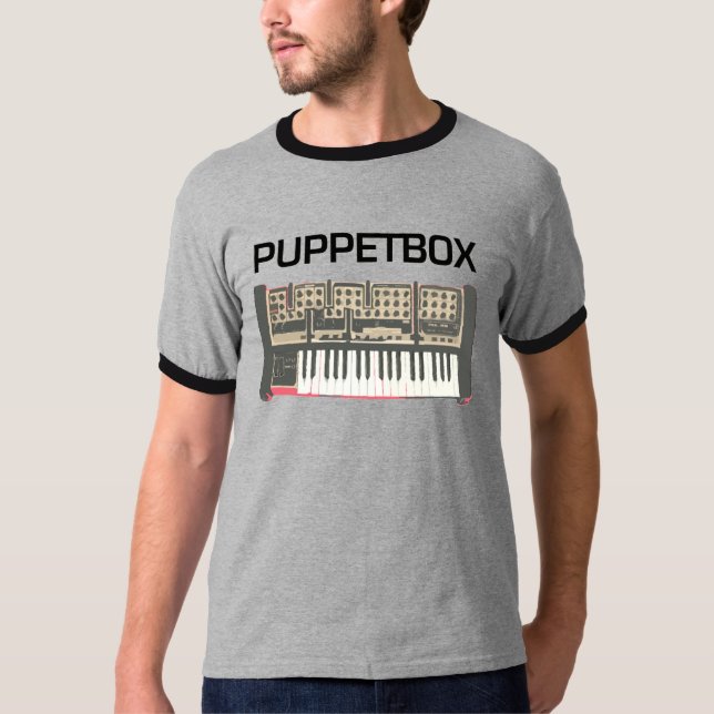 T-shirt Logo de synthétiseur de Puppetbox (Devant)