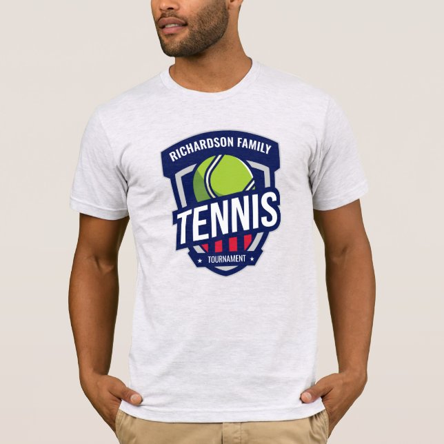 T-shirt Logo de tennis personnalisé (Devant)
