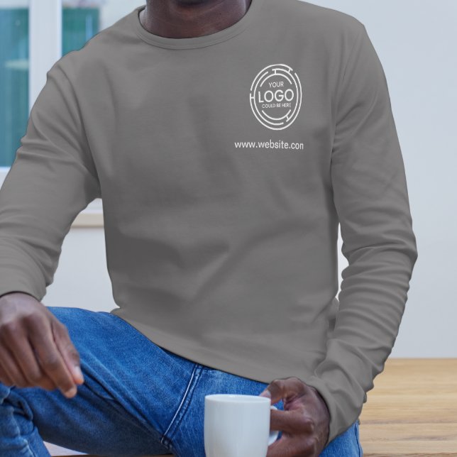 T-shirt Logo de vente aux petites entreprises (Giveaway Small Business Logo Promotional Branding T-Shirt  apparel fashion marketing men tops )