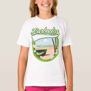 T-shirt logo de voyage à la Barbade