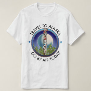T-shirt logo de voyage en Alaska