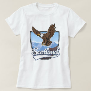 T-shirt logo de voyage en Écosse