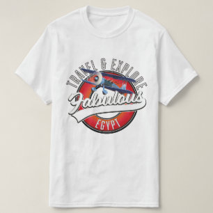 T-shirt Logo de voyage explorer l'Égypte fabuleuse.
