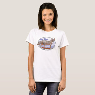 T-shirt Logo de White Island Fox Femen Manches courtes T-s