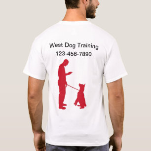 T-shirt Logo d'entraînement de chien Chemises de travail 