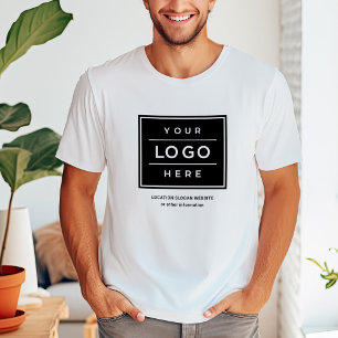 T-shirt Logo d'entreprise blanc Nom de l'entreprise Promo