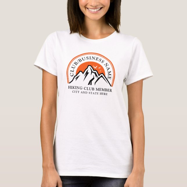 T-shirt Logo d'entreprise do-it-yourself Randonnée Club Me (Devant)