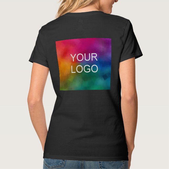 T-shirt Logo d'entreprise Élégant Modèle moderne Noir (Dos)